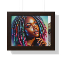 Load image into Gallery viewer, Radiant African American Beauty with Locs Hyper-Realistic photo