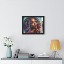Load image into Gallery viewer, Radiant African American Beauty with Locs Hyper-Realistic photo