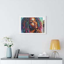 Load image into Gallery viewer, Radiant African American Beauty with Locs Hyper-Realistic photo