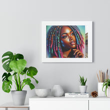 Load image into Gallery viewer, Radiant African American Beauty with Locs Hyper-Realistic photo