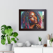 Load image into Gallery viewer, Radiant African American Beauty with Locs Hyper-Realistic photo