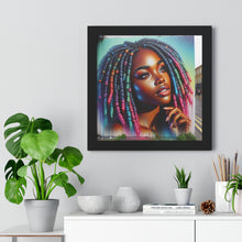 Load image into Gallery viewer, Radiant African American Beauty with Locs Hyper-Realistic photo