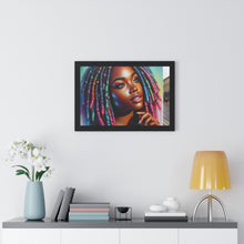 Load image into Gallery viewer, Radiant African American Beauty with Locs Hyper-Realistic photo