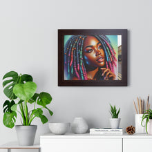 Load image into Gallery viewer, Radiant African American Beauty with Locs Hyper-Realistic photo
