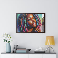 Load image into Gallery viewer, Radiant African American Beauty with Locs Hyper-Realistic photo