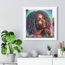 Load image into Gallery viewer, Radiant African American Beauty with Locs Hyper-Realistic photo