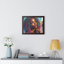Load image into Gallery viewer, Radiant African American Beauty with Locs Hyper-Realistic photo