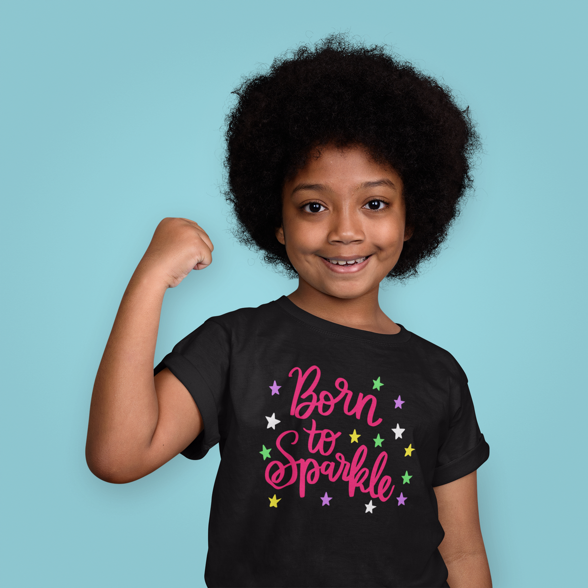 Pretty Girl Flower Born to Sparkle Shirt The HoneyBee Creations