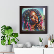 Load image into Gallery viewer, Radiant African American Beauty with Locs Hyper-Realistic photo