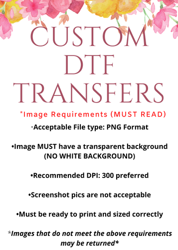 Custom DTF Transfers Gang Sheets