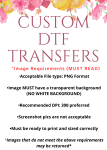 Custom DTF Transfers Gang Sheets