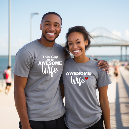 Awesome Wife Couples Shirt Set