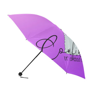 Purple Confident Anti-UV Foldable Umbrella
