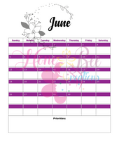 Load image into Gallery viewer, 2023-2024 year Monthly/Weekly Planner (customizable cover option) month begins based on your purchase date