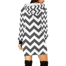 Load image into Gallery viewer, Grace and Hustle dress All Over Print Hoodie Mini Dress /Oversized shirt