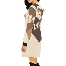 Load image into Gallery viewer, Melanin Dress All Over Print Hoodie- Oversized Hoodie sweatshirt/ Mini Dress