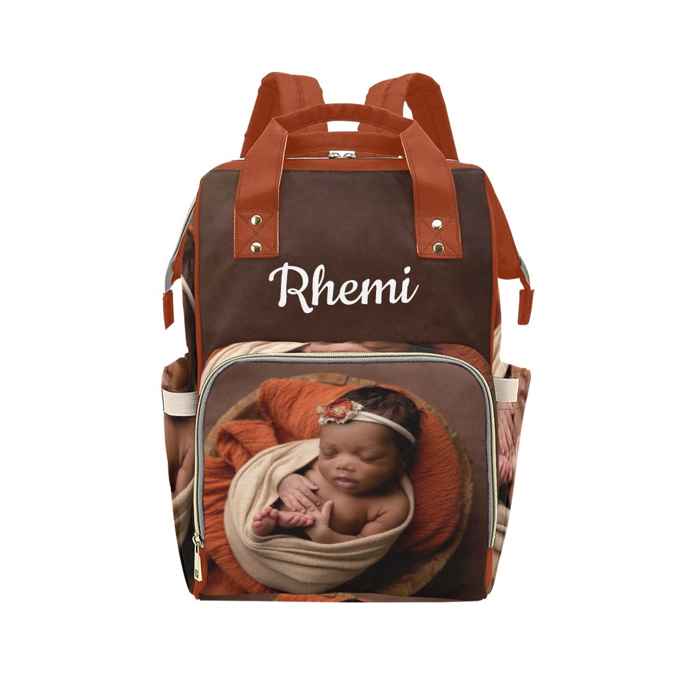 Leather baby diaper discount backpack