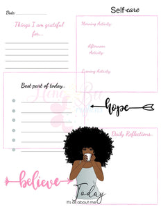 It's All About Me 90 day Self Care Journal