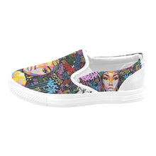Load image into Gallery viewer, Afrocentric Women&#39;s Unusual Slip-on Canvas Shoes (Model 019)